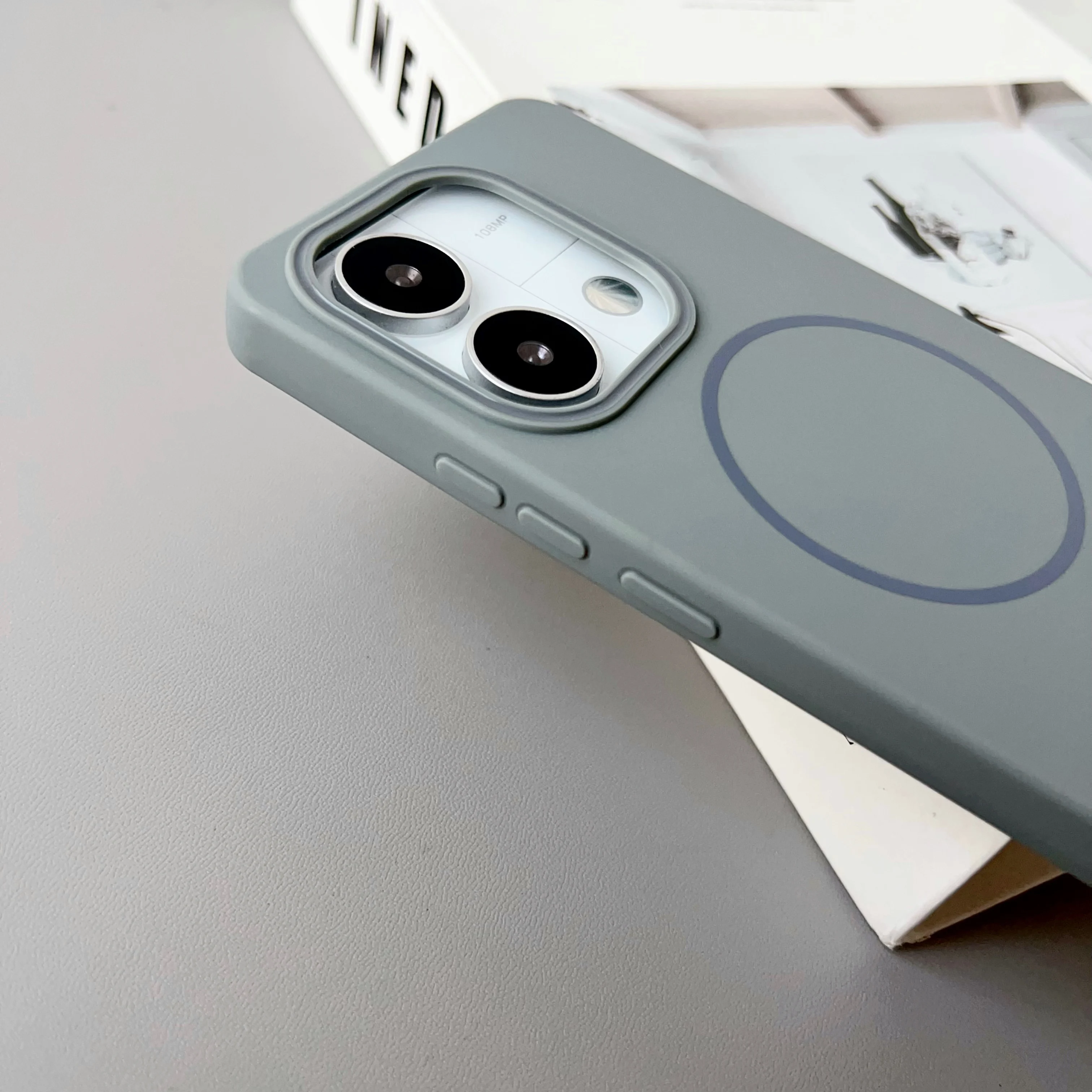 Color: Clear, Compatibility by Model: Redmi Note 14S - NEW  For Redmi Note 14 13 Pro A4 A5 4G 5G skin sensitive original thin circle magnetic solid color phone protective case