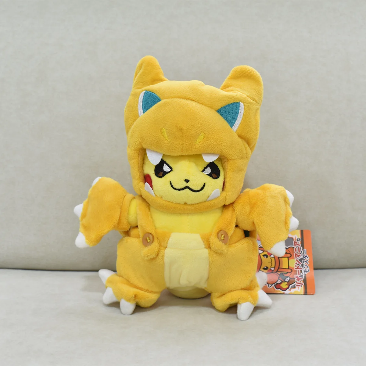Color: Pink - Pokemon Pikachu Cosplay Toys Charizard Snorlax Garchomp Tyranitar Hydreigon Anime Stuffed Plush Cartoon Peluche Dolls