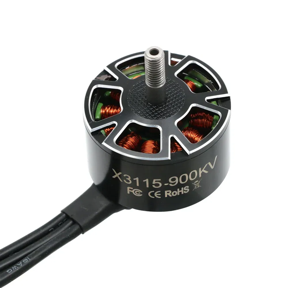 Color: black - 4pcs UAngel X3115 3115 900KV 1050KV 1200KV 6S Brushless Motor for FPV Freestyle 9inch 10inch Long Range Cinelifter RC Drones