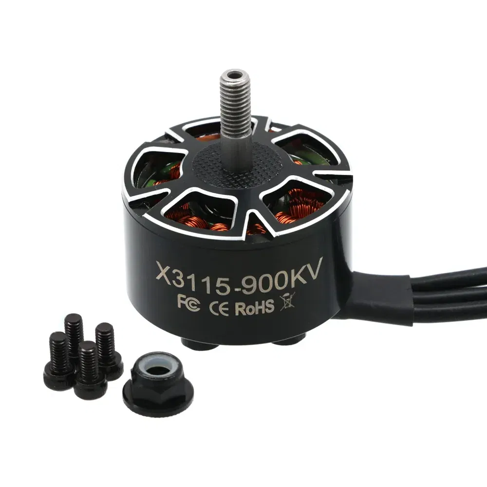 Color: black - 4pcs UAngel X3115 3115 900KV 1050KV 1200KV 6S Brushless Motor for FPV Freestyle 9inch 10inch Long Range Cinelifter RC Drones