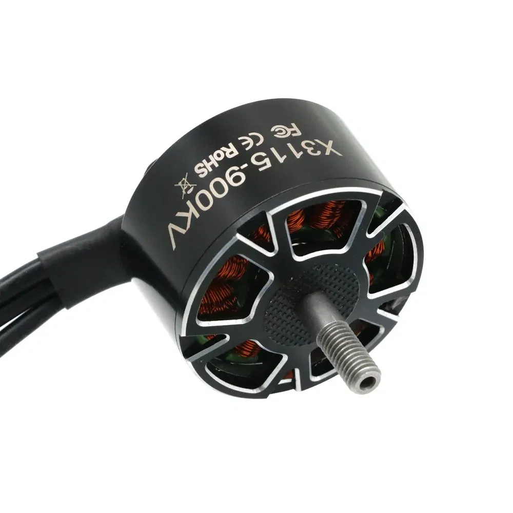 Color: black - 4pcs UAngel X3115 3115 900KV 1050KV 1200KV 6S Brushless Motor for FPV Freestyle 9inch 10inch Long Range Cinelifter RC Drones