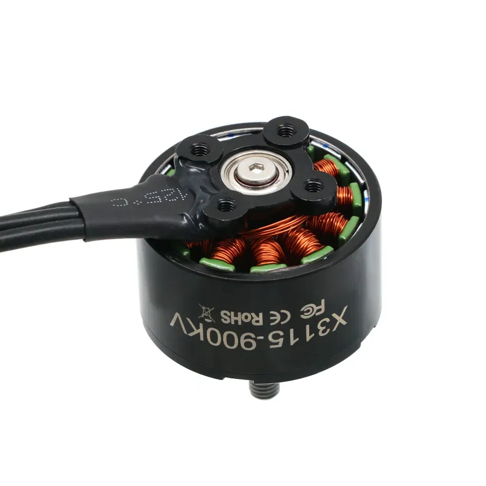 Color: black - 4pcs UAngel X3115 3115 900KV 1050KV 1200KV 6S Brushless Motor for FPV Freestyle 9inch 10inch Long Range Cinelifter RC Drones
