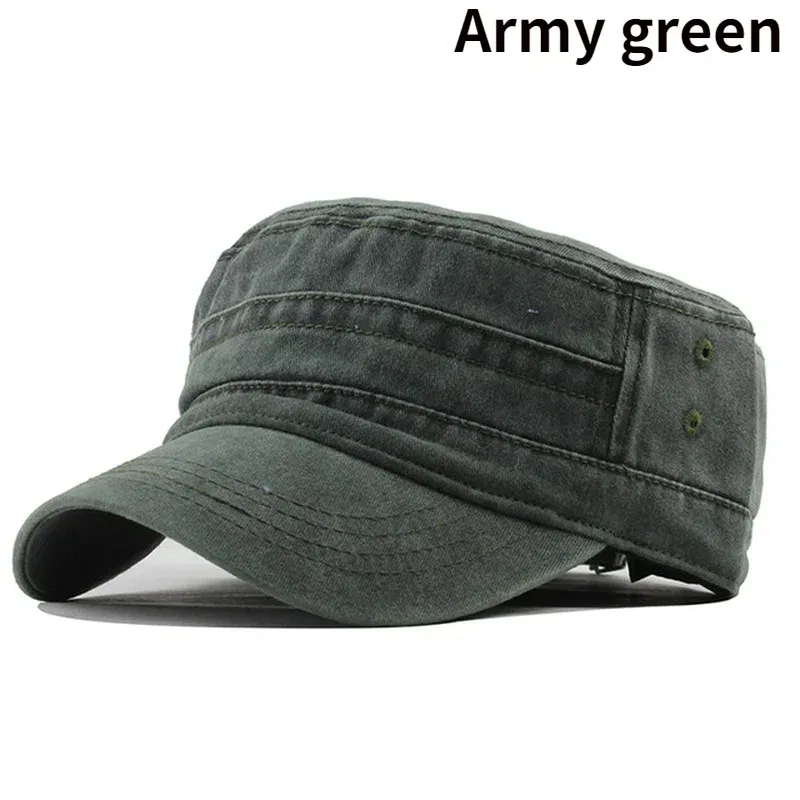 Color: Blue - Delysia King   Classic men's flat hat casual cap summer sun hat