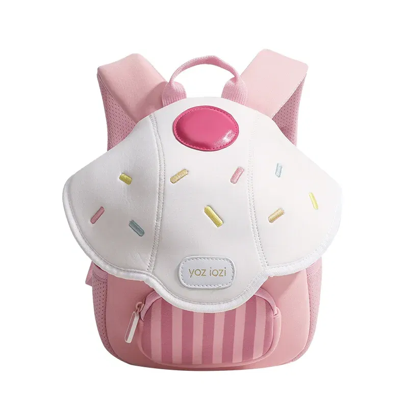 Color: Beige - 2024 New Design Toddler Girls Backpack Mini Cute Mushroom Backpack Popular Children Backpack in Kindergarten Kids Bag for Girls
