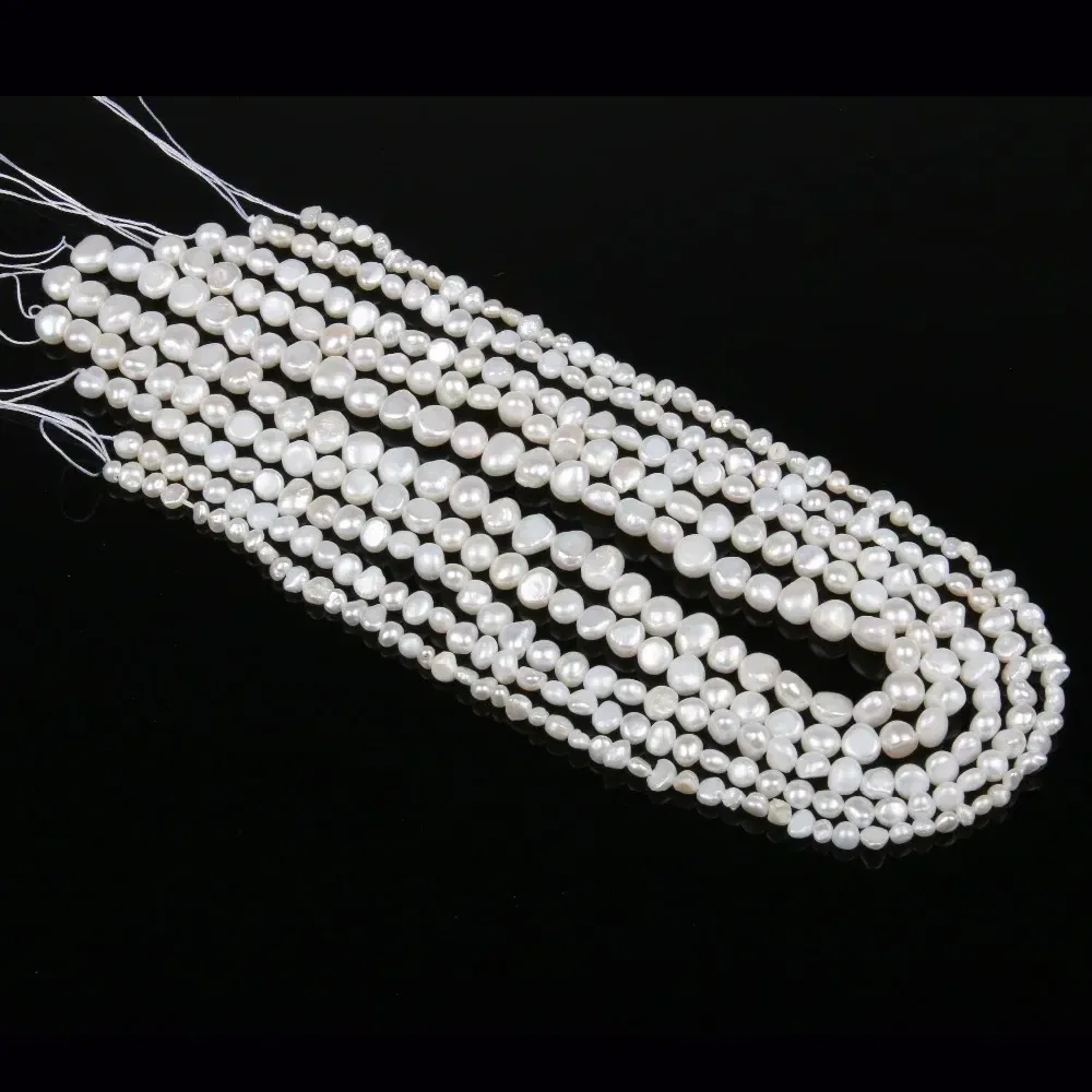 Color: NUDE, Item Diameter: 15mm - Natural Freshwater Pearl Baroque White pink Irregular Beads for Jewelry Making DIY Earrings Bracelet Necklace Accessories