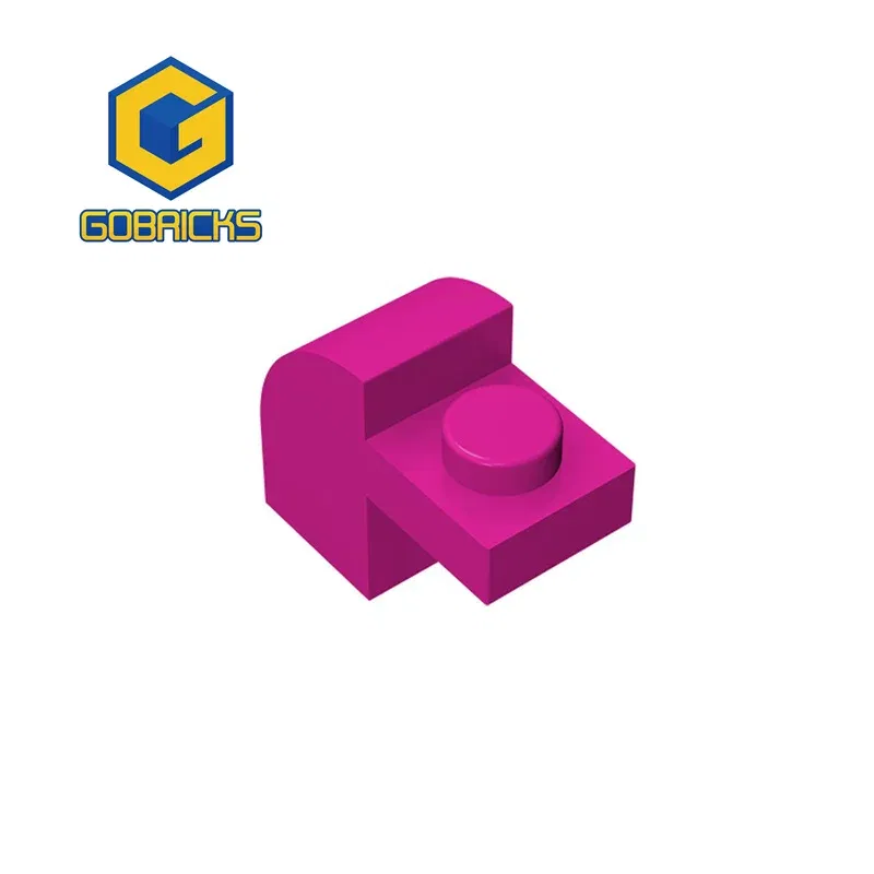 Color: Pink - Gobricks 10PCS High-Tech Assemble Particle 6091 32807 1x2x11/3 Building Blocks Kit Part Idea Toys For Children Birthday Gifts
