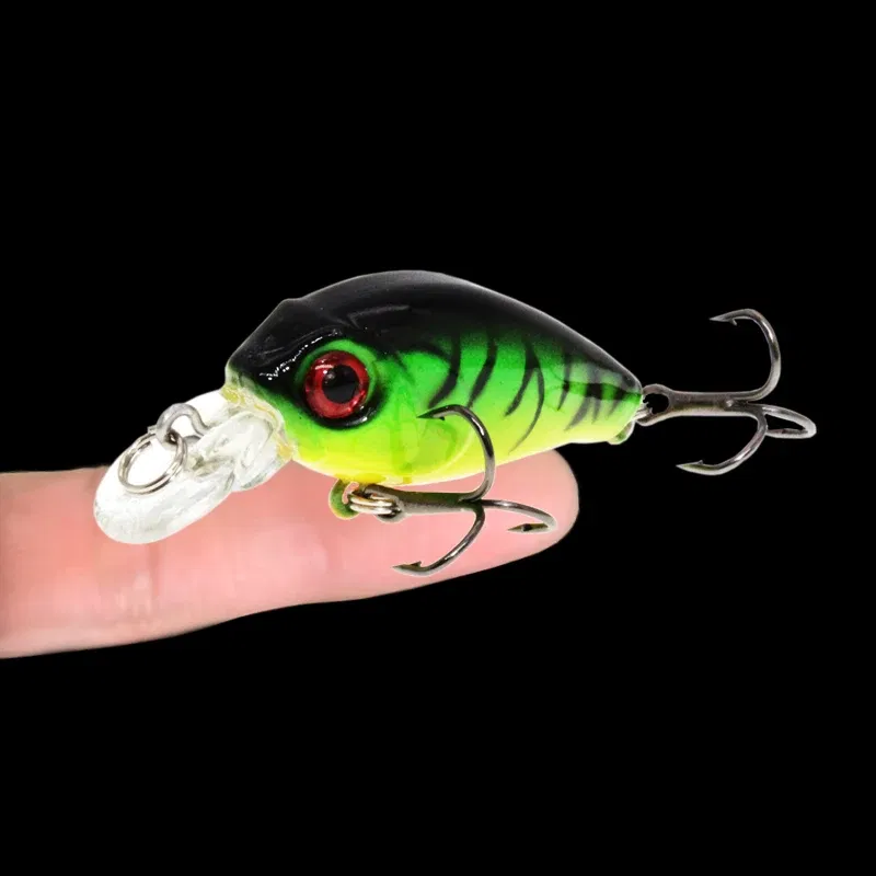 Color: Red - 1PCS Wobblers Quality Crankbait Simulation Fishing Lure 4.5cm 3.8g Jerkbait Floating Hard Bait Bass Carp Pesca Fishing Tackle