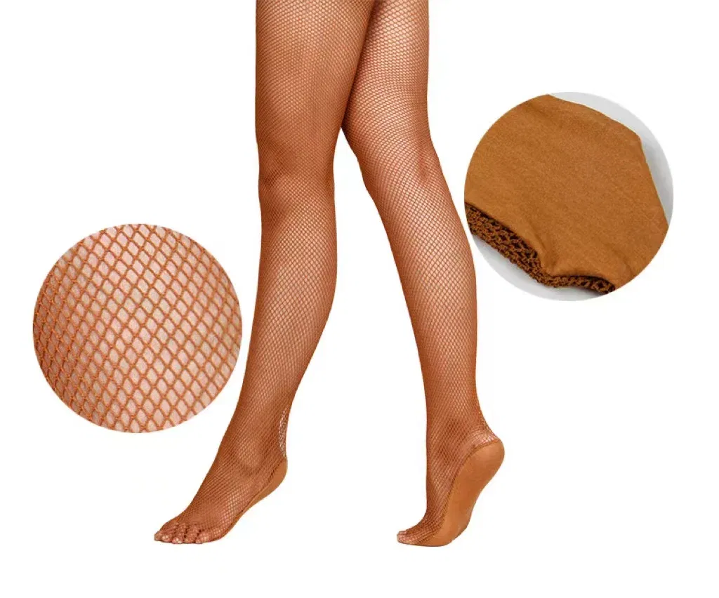 Color: Black, Size: L - Professional Hard Mesh Tights Latin Dance Fishnet Stockings Competition Special Pantyhose Sole Non Slip Bone Line Oxford Socks