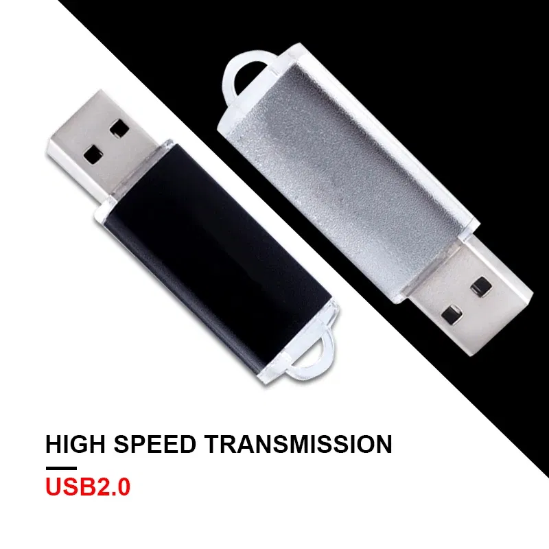 Color: Silver, Capacity: 256GB - High-speed USB Flash Drive 8gb 16gb 32gb Pen Drive 64gb 128gb U Disk USB 2.0 Pendrive Disk 256gb 2.0 Memoria Usb