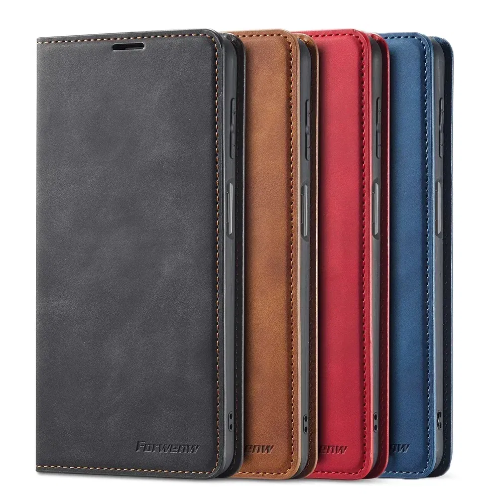 Color: Red, Material: Denim - Leather Case for Samsung Galaxy A54 A53 A34 A33 A14 A13 A15 A25 A12 A22 A32 A52s A6 A7 A10 A20e A40 A50 A70 A21s A31 A41 A51 A71