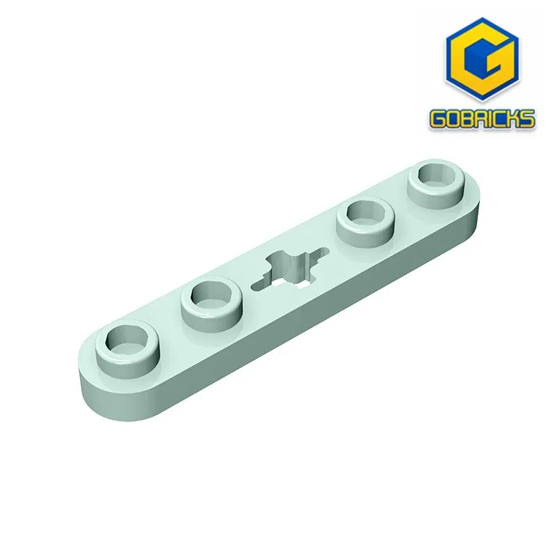 Color: VIOLET/?«?—?…° - Gobricks GDS-900 Plate 2 x 4 Technical, Plate 1 x 5 with Smooth Ends, 4 Studs and Center Axle Hole compatible with lego 32124