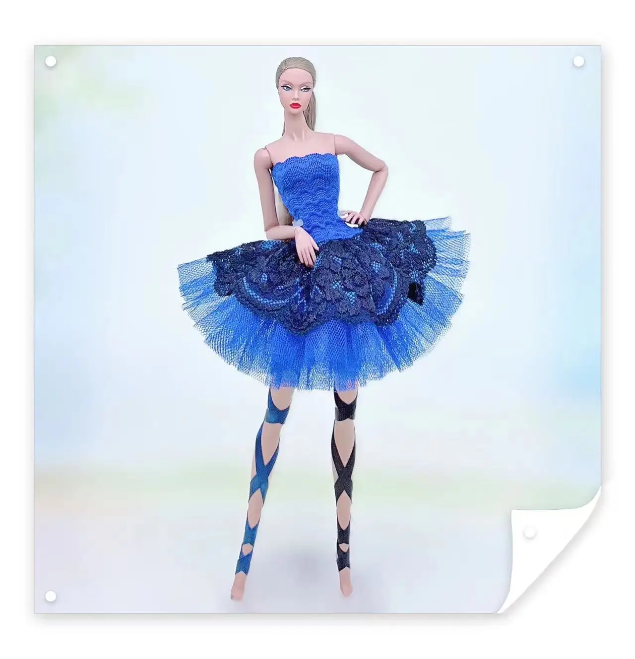 Color: Blue - for clothes for barbie ballerina
