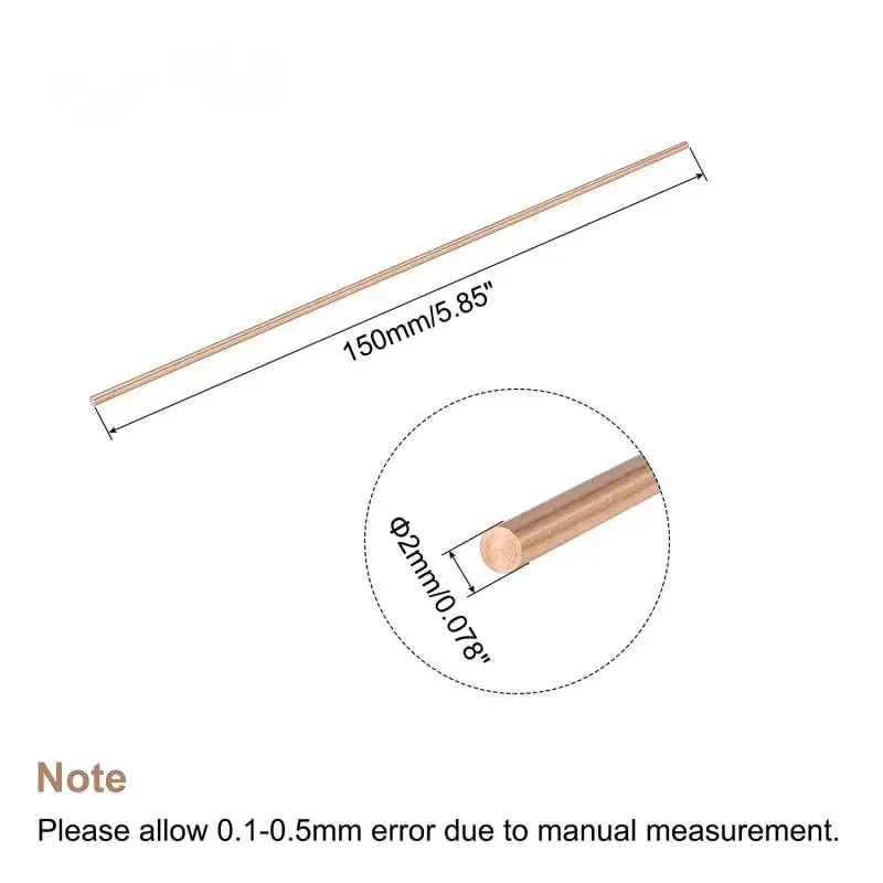Color: grey, Specification: 10mm - 1pcs Copper Round Bar Metal Rod Milling Metalworking 3mm 4mm 5mm 6mm 8mm-30mm Length50mm-300mm Copper Rod