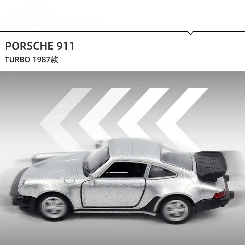 Color: Orange - 1:36 BMW M3 E30 1987 Porsche 911 Turbo Audi Quattro Metal Toy Alloy Car Diecasts & Toy Vehicles Car Model Model Car For Children