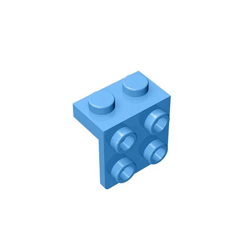 Color: Silver - Gobricks GDS-641 ANGLE PLATE 1X2 / 2X2 compatible with lego 44728 21712 92411 children's DIY Educational Building Blocks