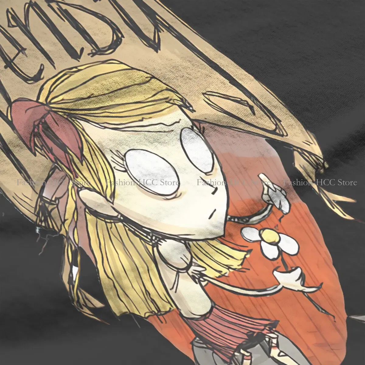 Color: black, Size: L - Wendy And Cat Style Polyester TShirt Dont Starve Top Quality New Design Gift Clothes  T Shirt Short Sleeve