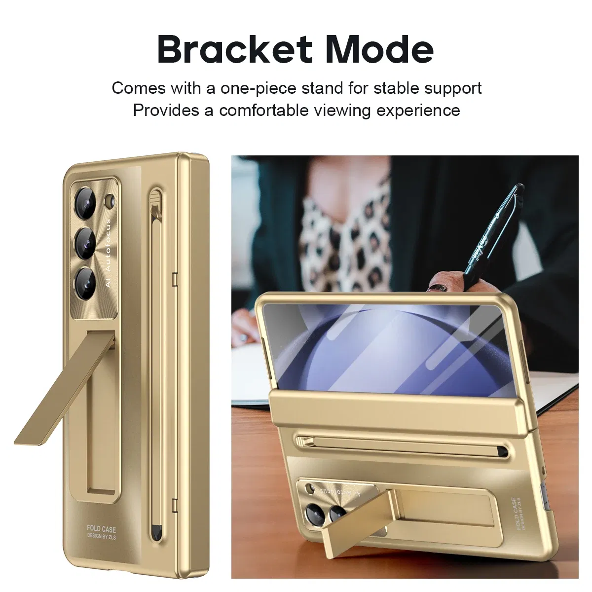 Color: Green, Material: Canvas - With Touch Pen For Samsung Galaxy Z Fold 6 5 4 Case Hinge Armor Shockproof Magnetic Kickstand 360 Full Protection Folding Cover