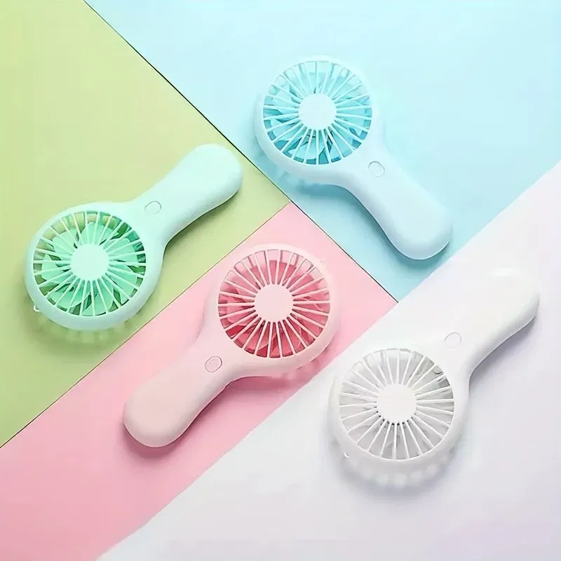 Color: Green - 800mAh Mini Portable Pocket Handheld Fan USB Charging Rechargeable Cool Air Travel Cooler Cooling Mini Fans