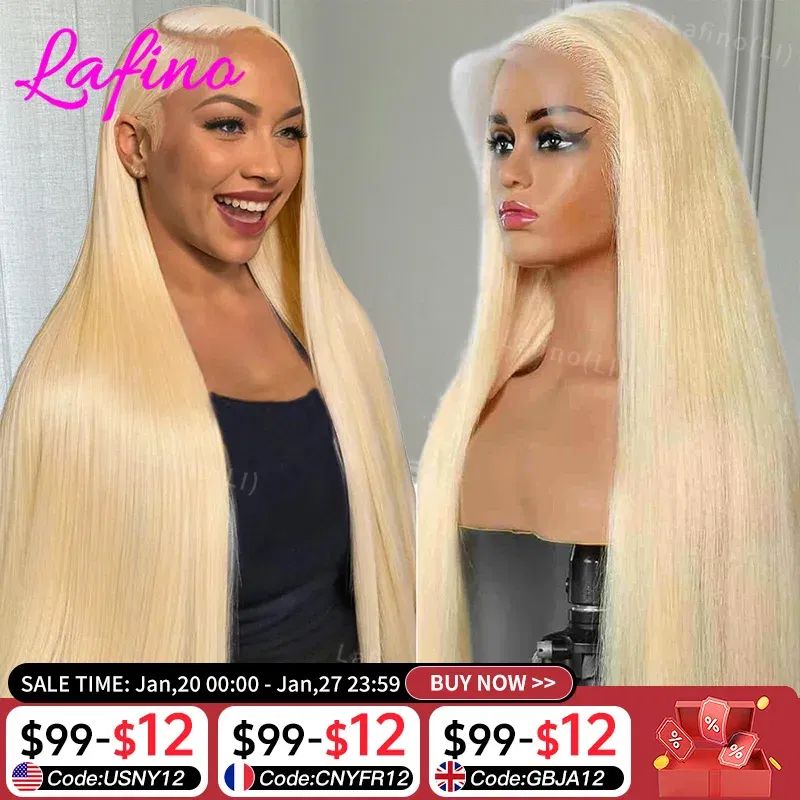 Hair Color: #14, Stretched Length: 32inches, Density: 250%, Ships From: CHINA - Blonde 613 Hd Lace Frontal Wig 13x6 13x4 Transparent Hd Lace Front Wig 30 Inch Brazilian Bone Straight Colored Human Hair Wigs