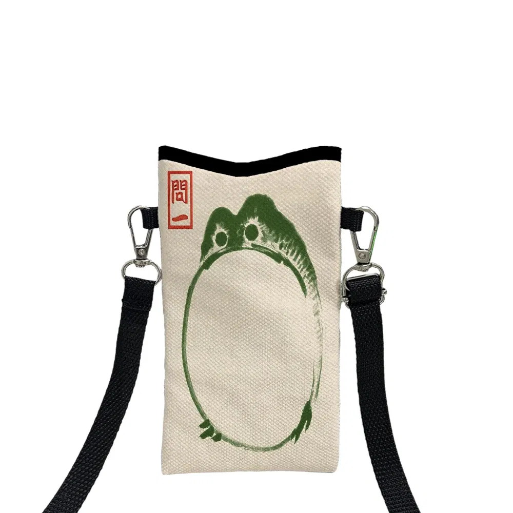 Color: Blue, Size: Extra Large - Frog CrossbodyBag Print Phone Wallet with AdjustableShoulder Strap Unisex Design ForDailyUse,Travel10.7
