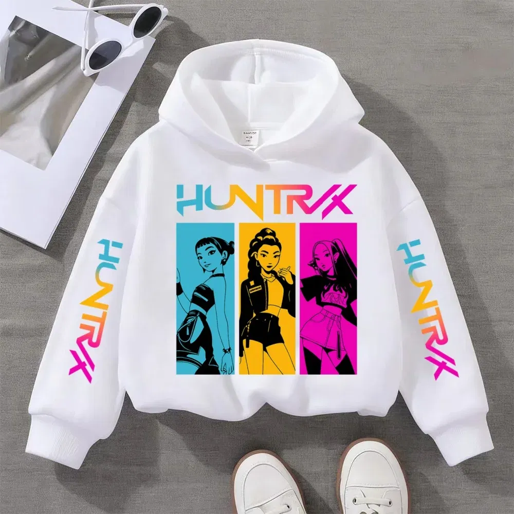 Color: Gold, Kid Size: 110 - KPOP Demon Hunters Children's Sweatshirt Girls' Clothes Girls' Sweatshirt autumn 2024 New Cute Fashion Hoodie