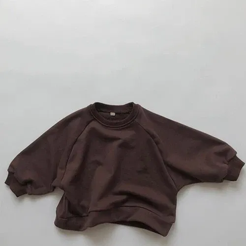 Color: Beige, Kid Size: 24M - Children Clothing Japan Korean Style Autumn Spring  Baby Girls Boys Casual Long Sleeve Sweatshirts T-shirt Kids Pullover Tops