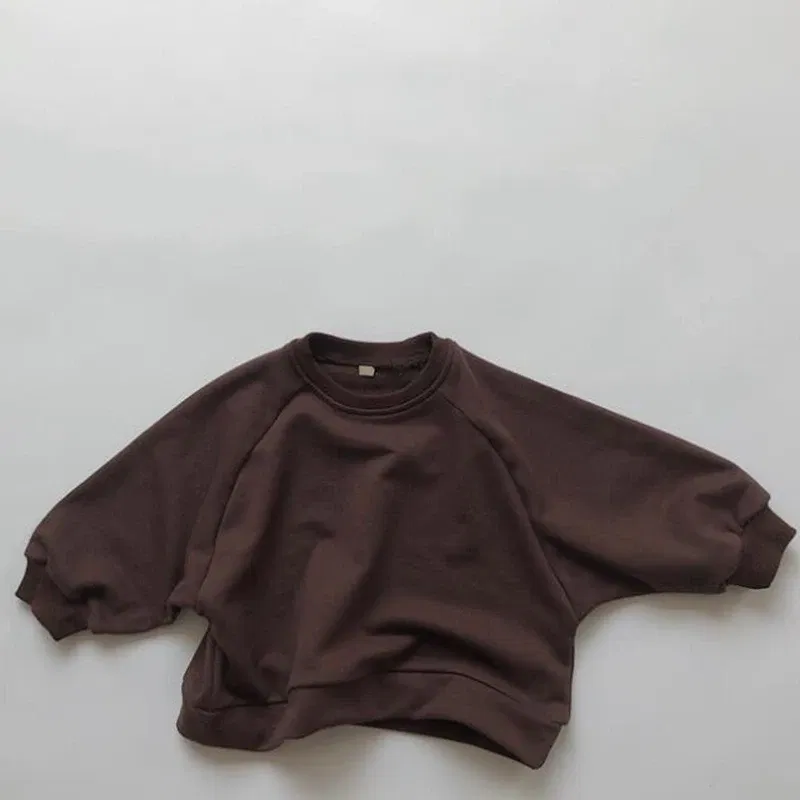 Color: Beige, Kid Size: 24M - Children Clothing Japan Korean Style Autumn Spring  Baby Girls Boys Casual Long Sleeve Sweatshirts T-shirt Kids Pullover Tops