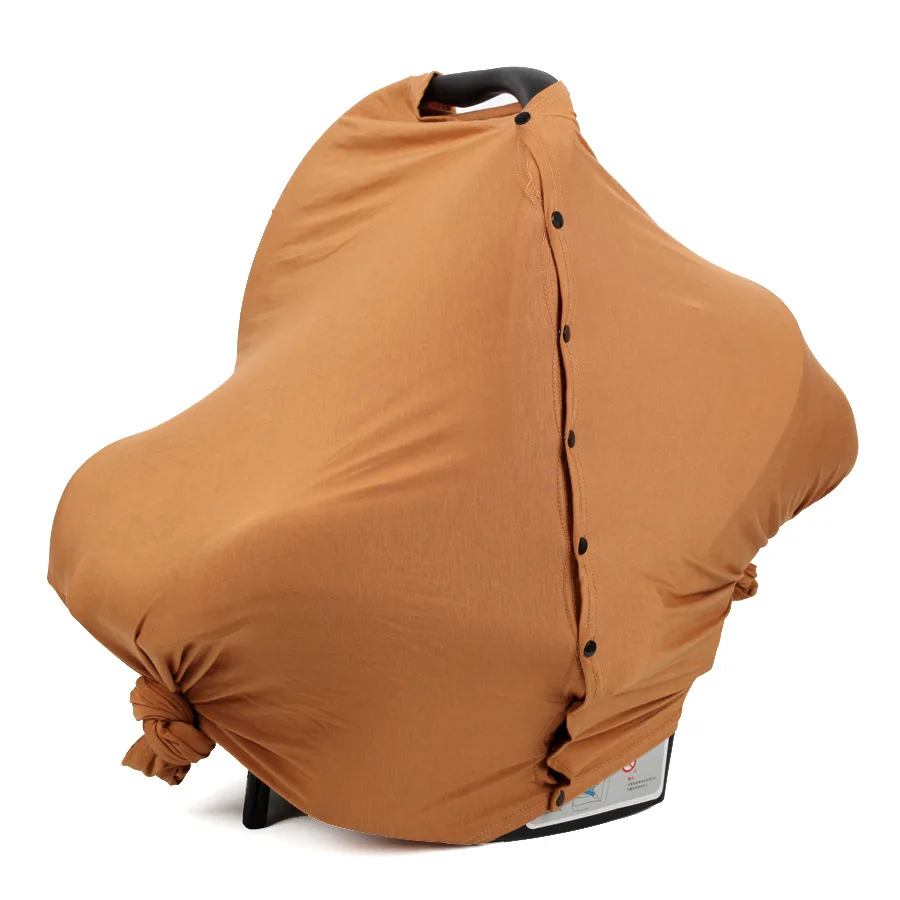 Color: GRAY, Ships From: CHINA - Baby Nursing Covers Buckle Close Baby Car Seat Cover Multi-Function