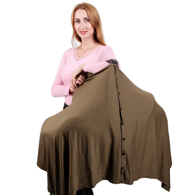 Color: GRAY, Ships From: CHINA - Baby Nursing Covers Buckle Close Baby Car Seat Cover Multi-Function