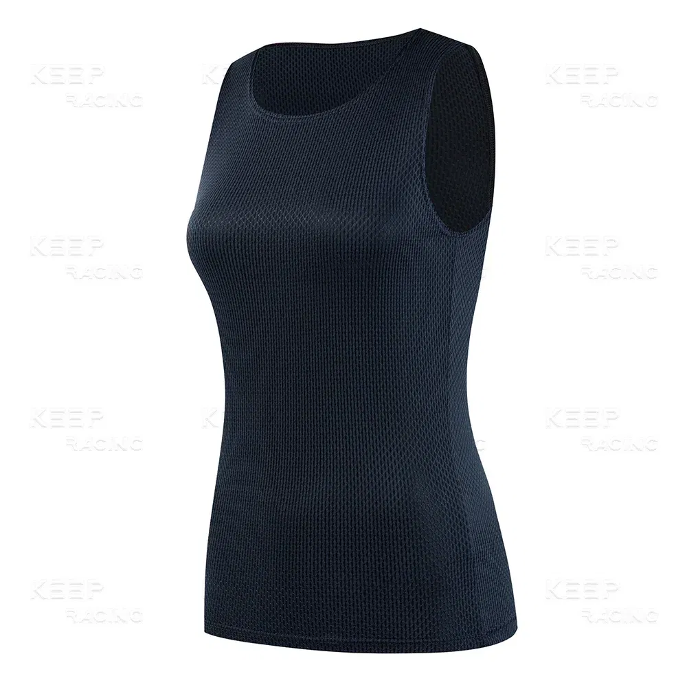 Color: Blue, Size: L - Women Cycling Base Layers Colorful Cycling Jersey Blue Quick Dry Vest Breathable Pink Undershirt Elastici Vest Road Bike Jerseys