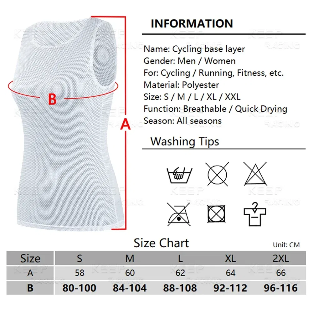 Color: Blue, Size: L - Women Cycling Base Layers Colorful Cycling Jersey Blue Quick Dry Vest Breathable Pink Undershirt Elastici Vest Road Bike Jerseys