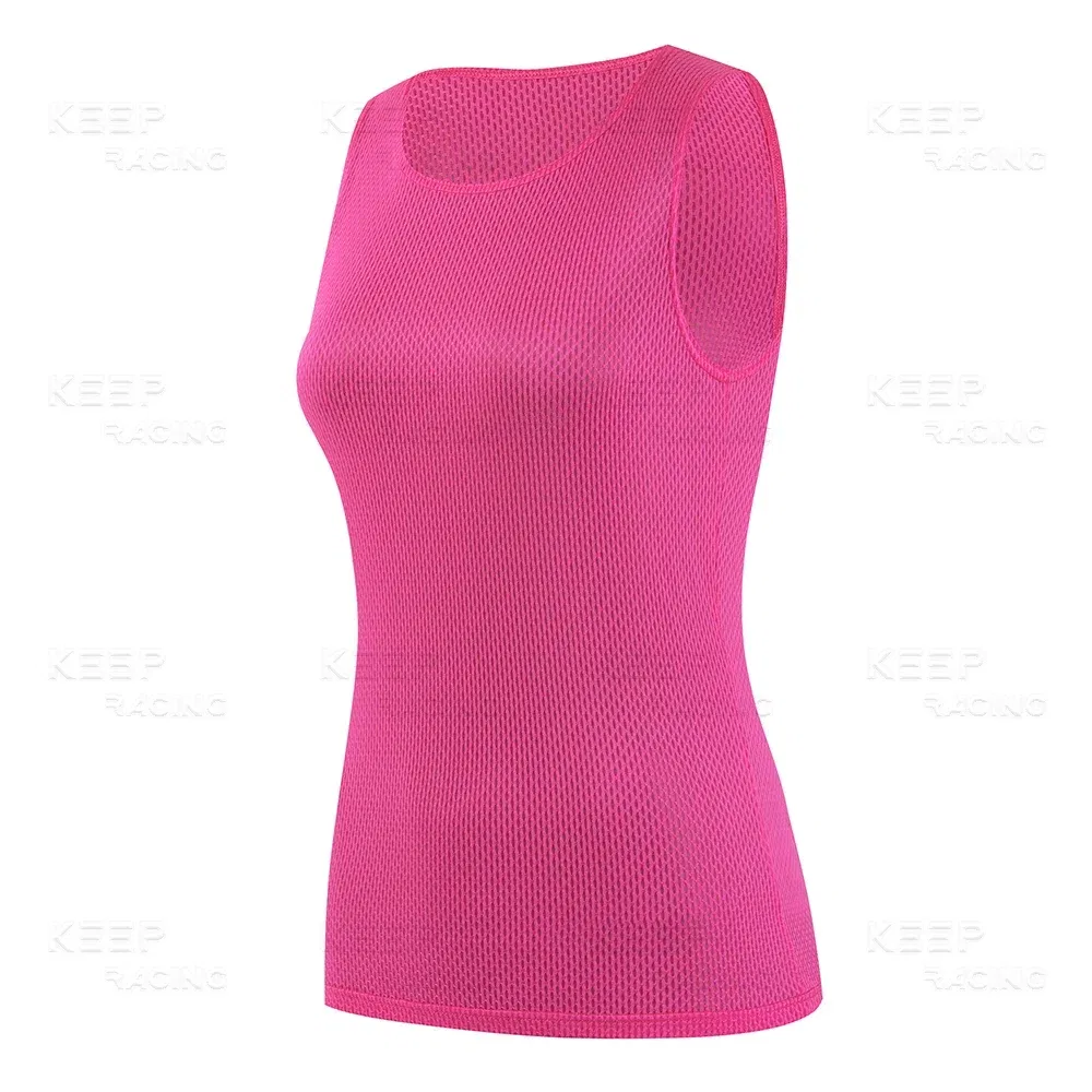 Color: Blue, Size: L - Women Cycling Base Layers Colorful Cycling Jersey Blue Quick Dry Vest Breathable Pink Undershirt Elastici Vest Road Bike Jerseys