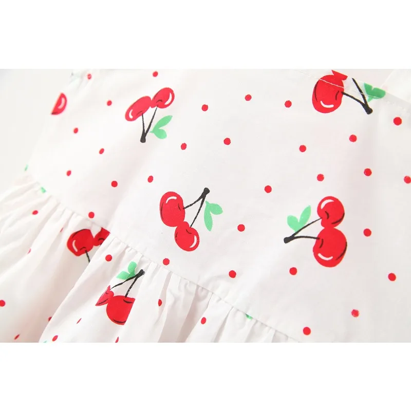 Color: Pink, Kid Size: 4T - 1Pc Kids Girl Summer Sleeveless Dress Cute Print Bow Casual Dress with Straw Hat