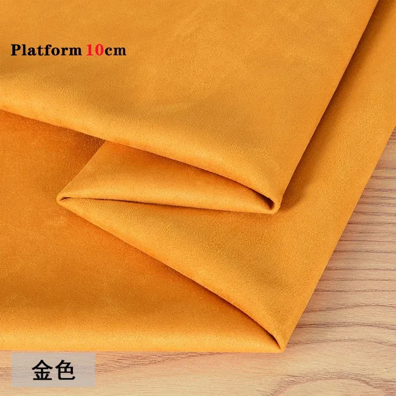 Color: Beige, Size: XXL - Suede Shoes Cover Steel Pole Dance Training Specific Protective Cover 10CM Platform Anti Slip Wear-resistant Boots Protective