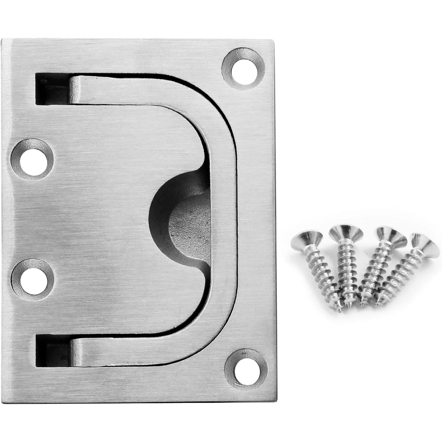 Color: Light Grey, Ships From: CHINA - 1Pcs Marine Boat Ring  Pull Handle, Flush  Cabinet Pulls Recessed Trap Door Handle 316 Stainless Steel Hidden  Pull for Deck Dra