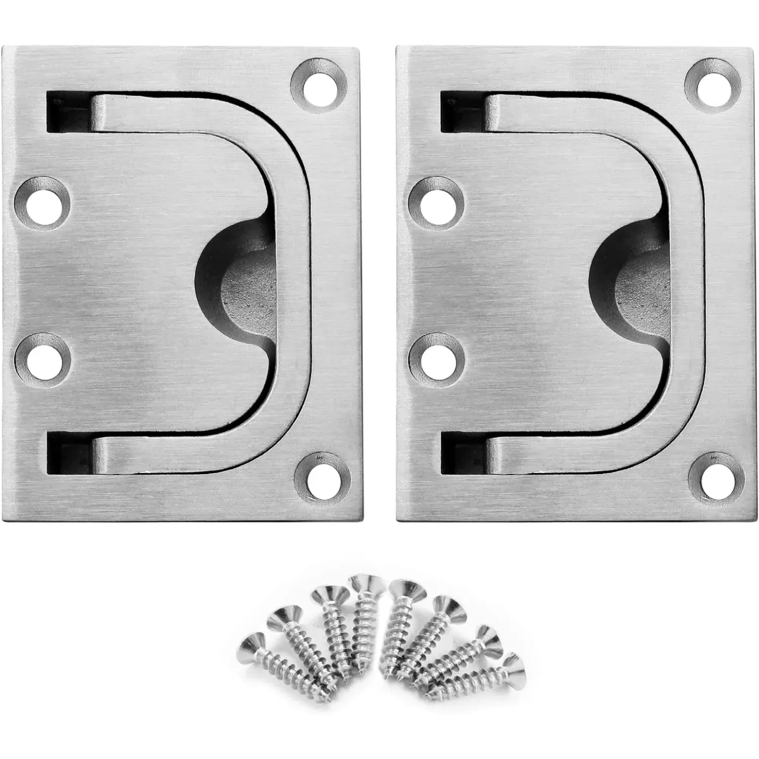 Color: Light Grey, Ships From: CHINA - 1Pcs Marine Boat Ring  Pull Handle, Flush  Cabinet Pulls Recessed Trap Door Handle 316 Stainless Steel Hidden  Pull for Deck Dra