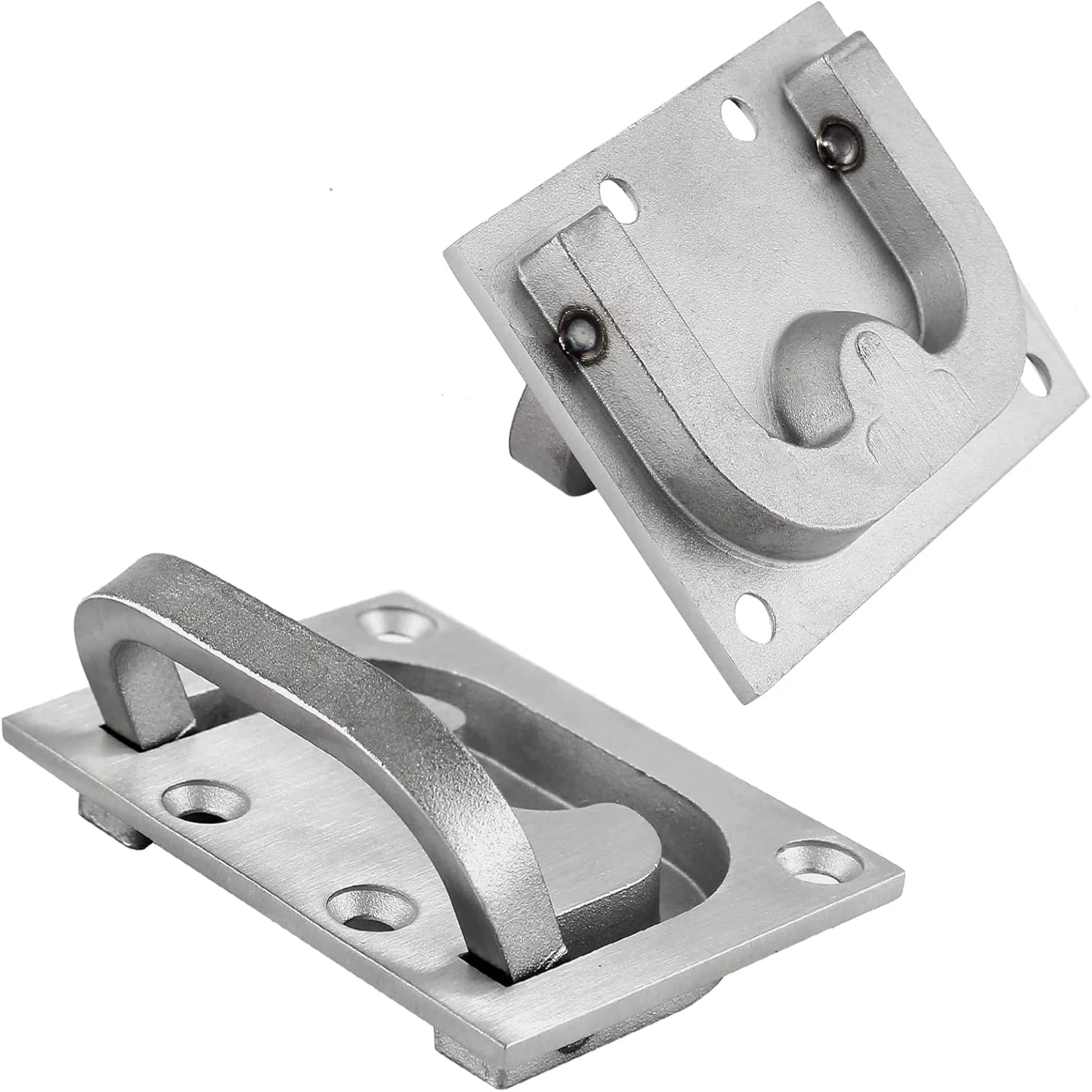 Color: Light Grey, Ships From: CHINA - 1Pcs Marine Boat Ring  Pull Handle, Flush  Cabinet Pulls Recessed Trap Door Handle 316 Stainless Steel Hidden  Pull for Deck Dra