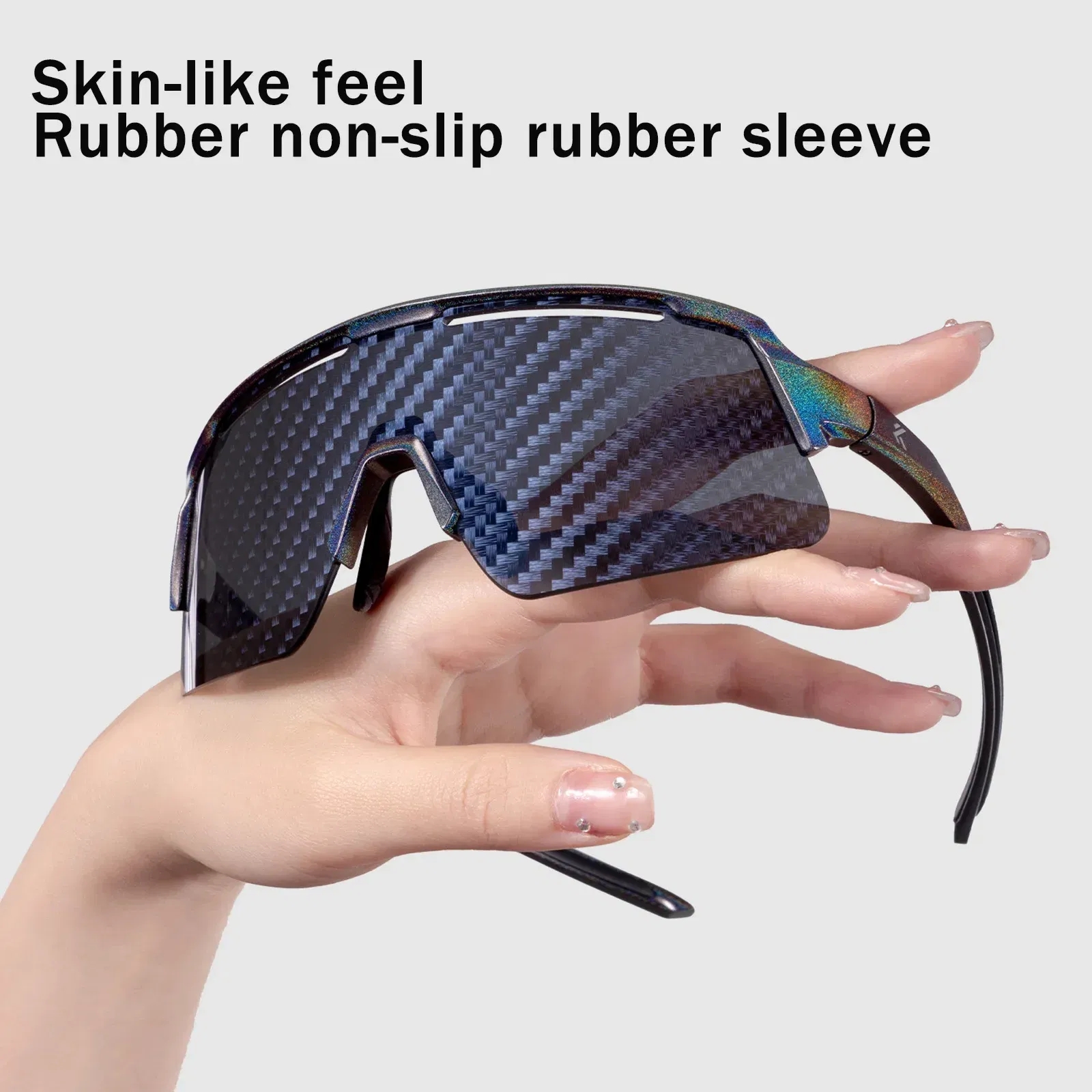 Color Name: PURPLE - KAPVOE New Technology Nano Lenses Cycling Glasses Bike UV400 Eyewear Outdoor Sports Sunglasses Men Women Road Bicycle Goggles