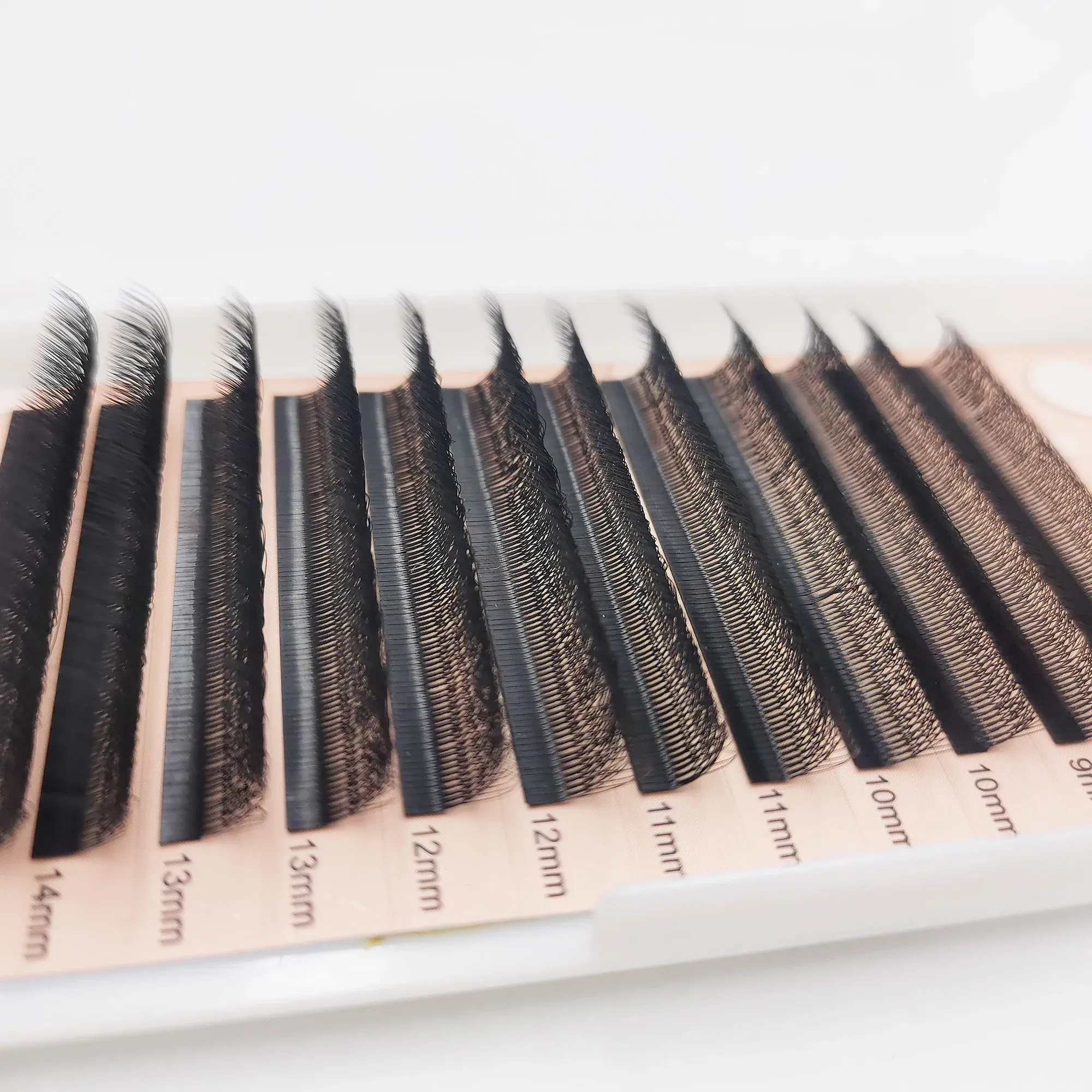 Curl: D, Thickness: 0.07mm, Length: 9mm - Supmacio Eye Lash Extensions 5D Mix Bouquets Volume 0.07 C D Extensao De Cilios 5D  Eyelashes Wire