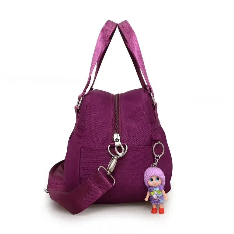 Color: Clear - Crossbody Bags for Women Simple Canvas Square waterproof Bag Designer Luxury Women's Bag 2024 Fashion Female Handbags for Women