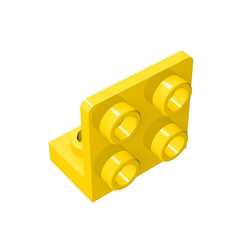 Color: Yellow, Size: S - 10 pcs lot 99207 Bracket 1x2-2x2 Inverted Building Blocks Moc Accessories Compatible with Brick Toys Children