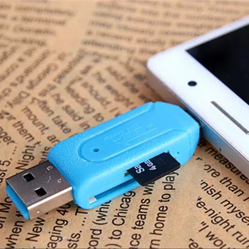 Color: Pink - Pen Drive 2 in 1 USB OTG Card Reader High Speed Flash Drive Real Capacity Memory Stick Suit For Phone ofertas con envio gratis