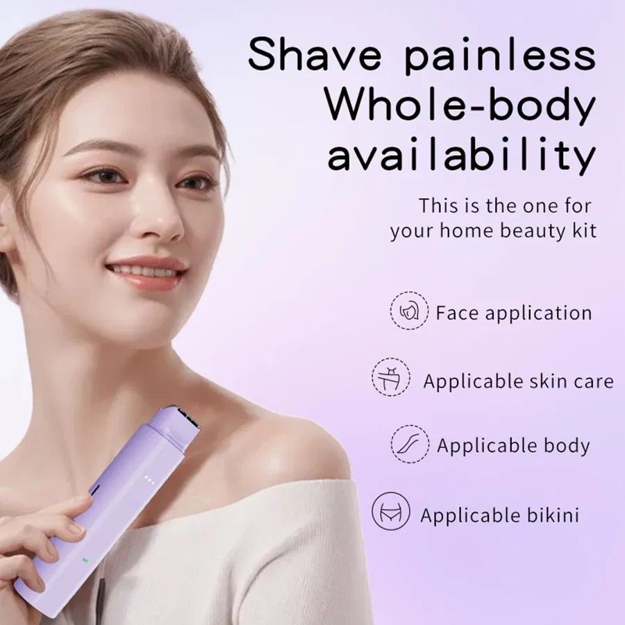 Color: WHITE - 2 in1 Electric Razors for Men Women Waterproof Facial Mustache Shavers Rechargeable Bikini Body Hair Trimmer Painless Epilator