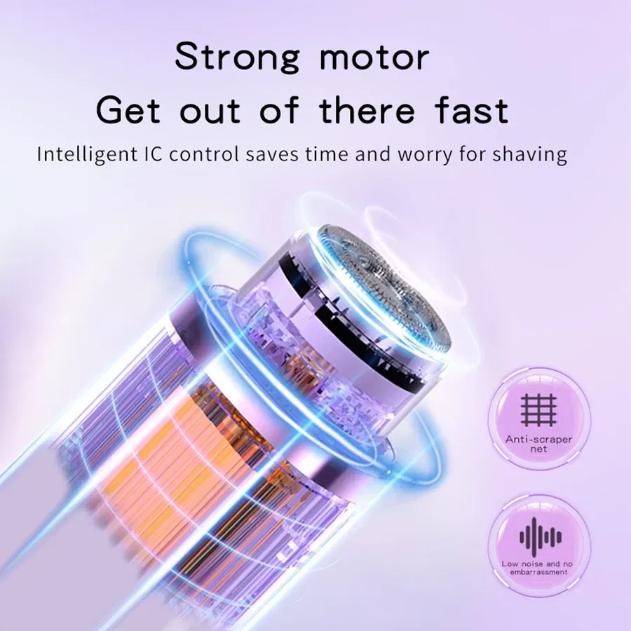 Color: WHITE - 2 in1 Electric Razors for Men Women Waterproof Facial Mustache Shavers Rechargeable Bikini Body Hair Trimmer Painless Epilator