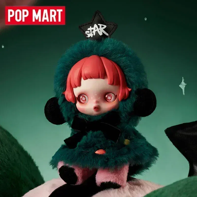 Color: GRAY - POPMART SKULLPANDA Winter Symphony Series SP Blind Box Guess Bag Plush Pendant Doll lovely Girl birthday present xmas Toys