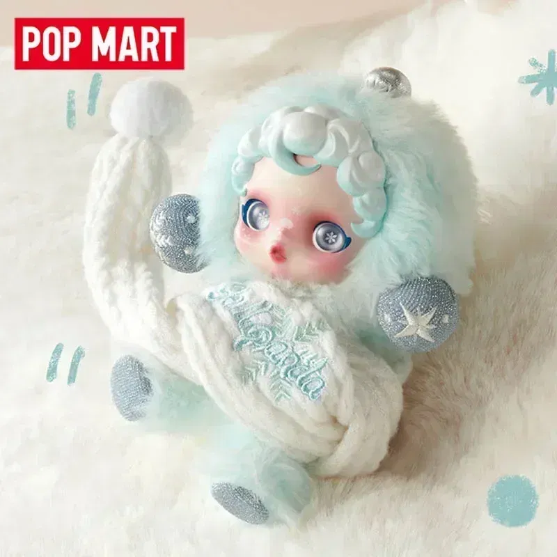 Color: GRAY - POPMART SKULLPANDA Winter Symphony Series SP Blind Box Guess Bag Plush Pendant Doll lovely Girl birthday present xmas Toys