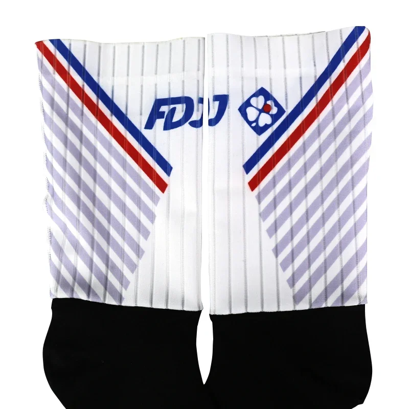 Color: Black - Pro Bike Team Aero Socks Seamless Anti Slip Road Ride Socks Outdoor Racing Cycling Socks
