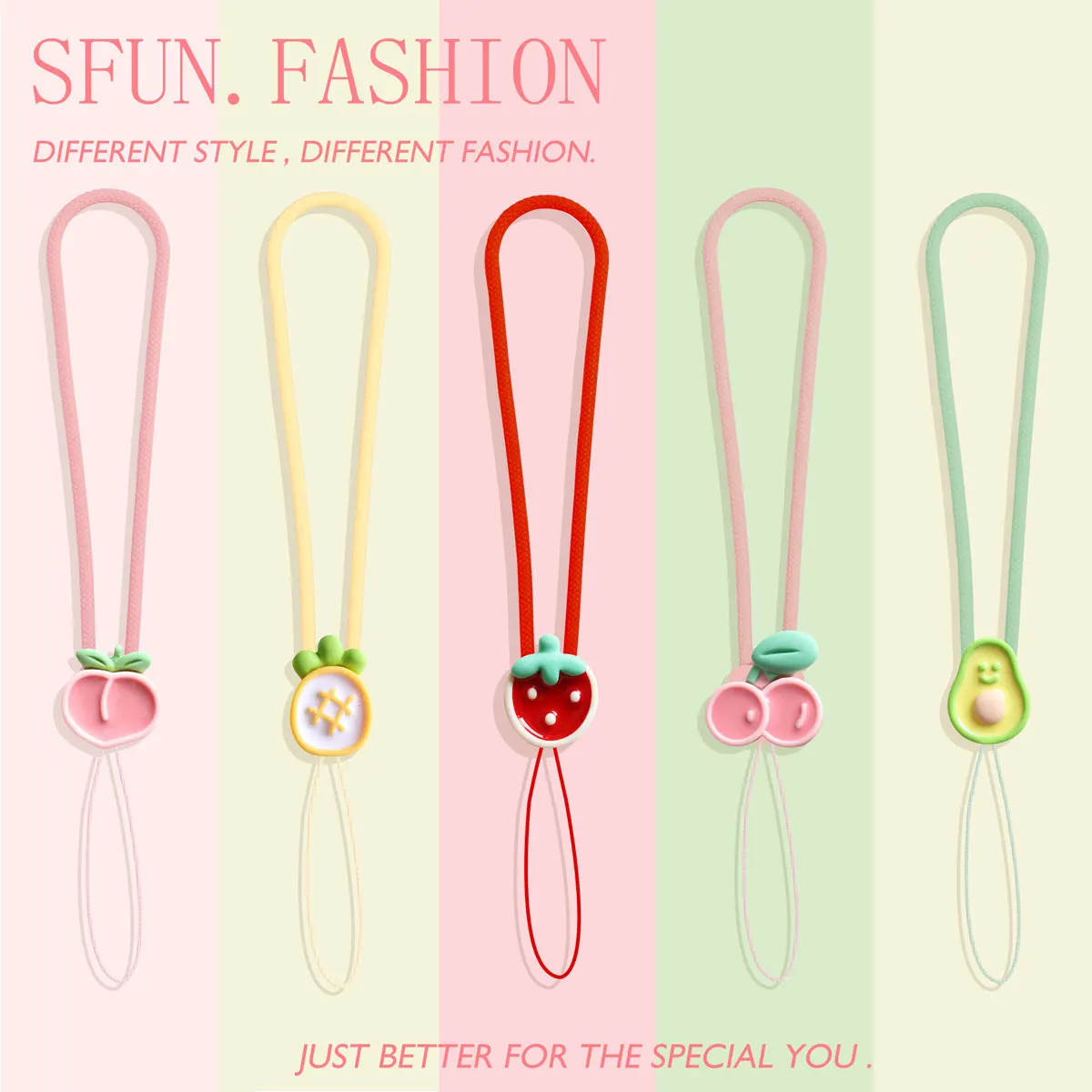 Color: Red / Pink, Material: Silicon, Ships From: CHINA - Mobile Phone Rope Earphones Silicone Wrist Strap Ccd Camera Usb Key Chain Strawberry Fruit Decoration