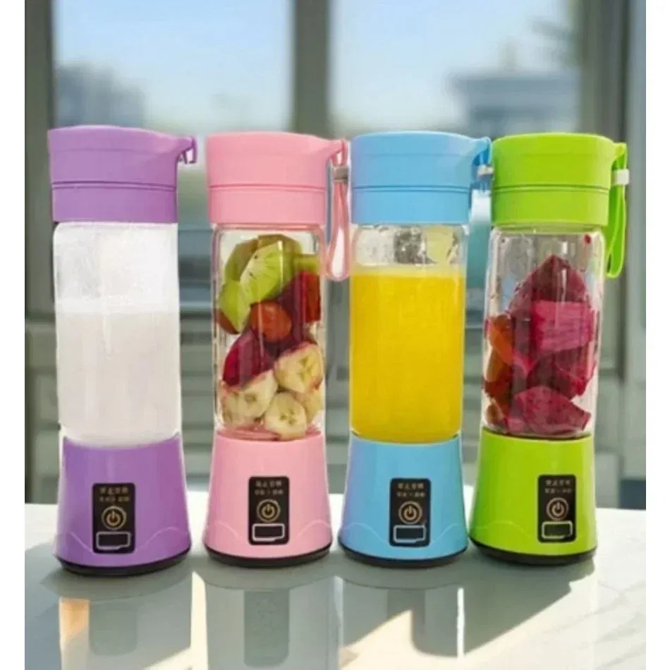 Color: Red - Portable Mini Blender for Shakes and Smoothies Rechargeable USB 380ML Traveling Fruit Juicer Cup Hand Fruit Blender Juicing Cup
