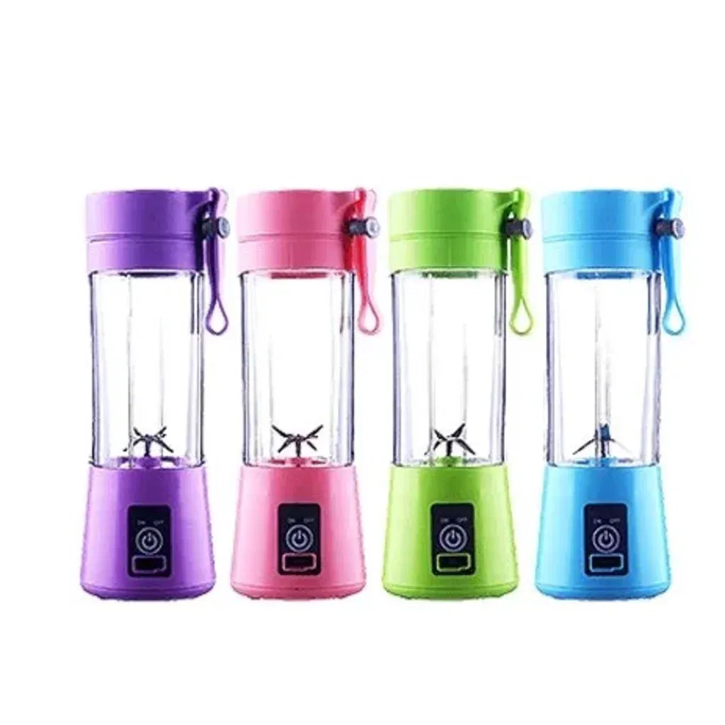 Color: Red - Portable Mini Blender for Shakes and Smoothies Rechargeable USB 380ML Traveling Fruit Juicer Cup Hand Fruit Blender Juicing Cup